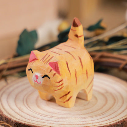 Gohobi Handcrafted Wooden Dogs and Cats Ornament