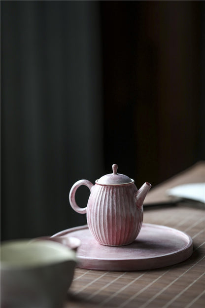 Gohobi Handmade Pink Paint Teapot