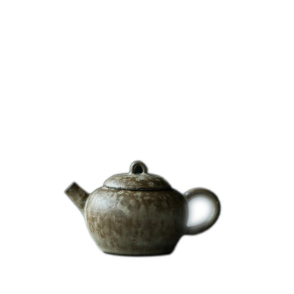 Gohobi Handmade Wood-fired White Paint Teapot