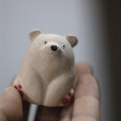 Gohobi Handcrafted Mini Bear Tea Pet