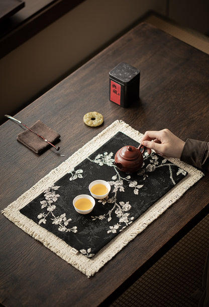 Gohobi Guofeng Brocade Tea Banquet Double-Sided Embroidered Tea Towel