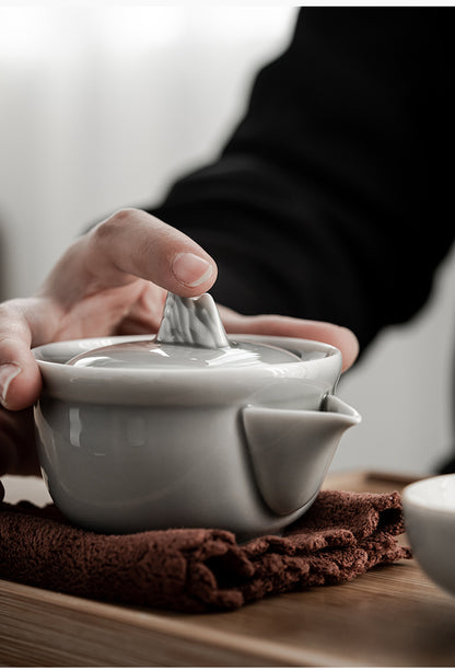 Gohobi Japanese Style Ice Grey Gaiwan Tea Set 004