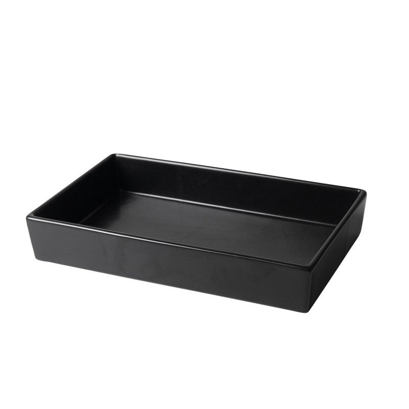 Gohobi Rectangular Ikebana Ceramic Vase – Japanese Style Flower Arrangement Vessel