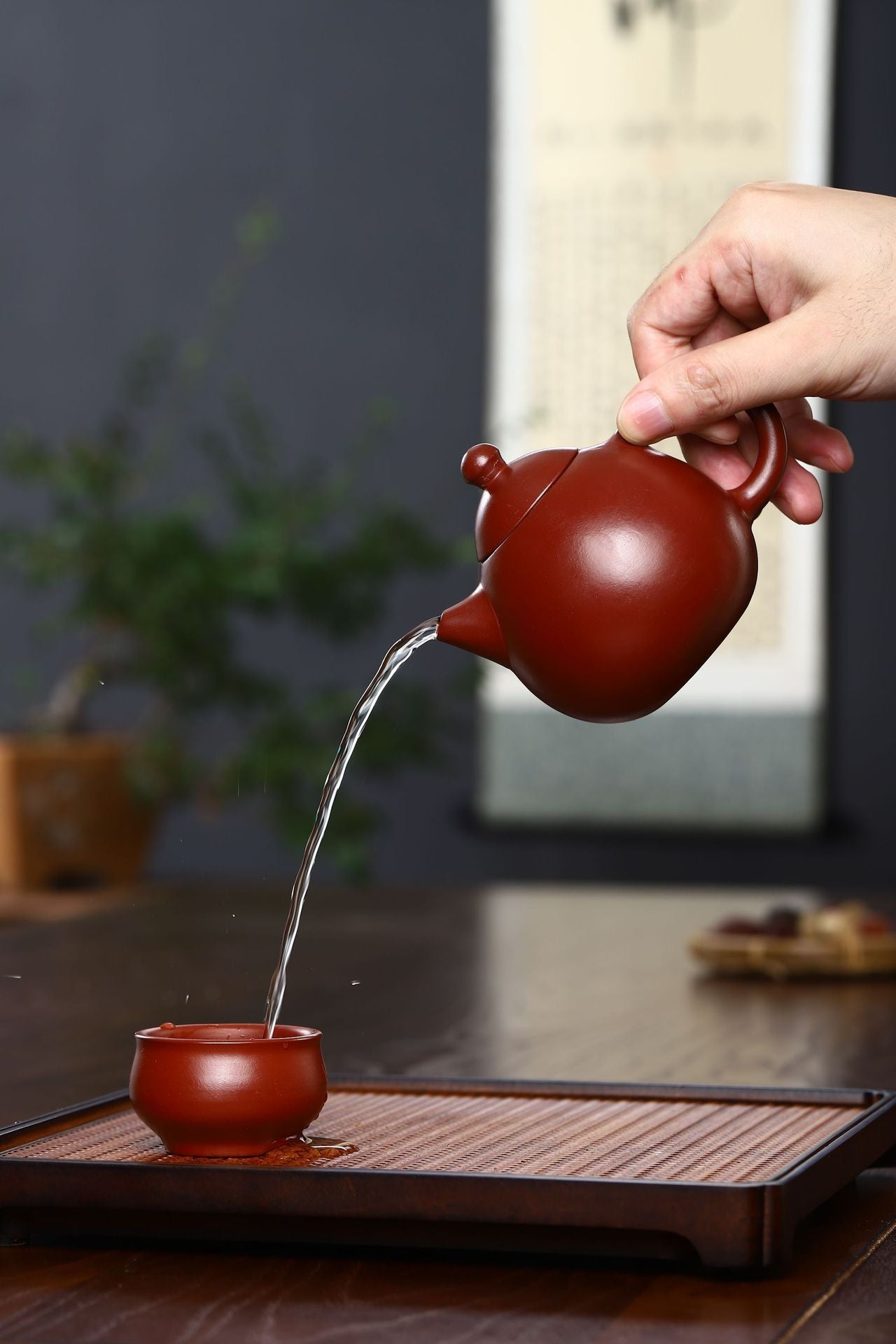 Gohobi Yixing Red Clay Dragon Egg Teapot