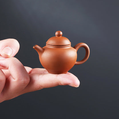 Gohobi Handmade Ceramic YiXing Clay Mini Teapot Ornament Tea pet