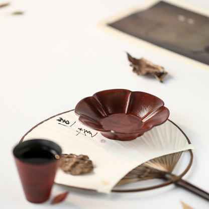 Gohobi Ceramic Red Brushing Coaster