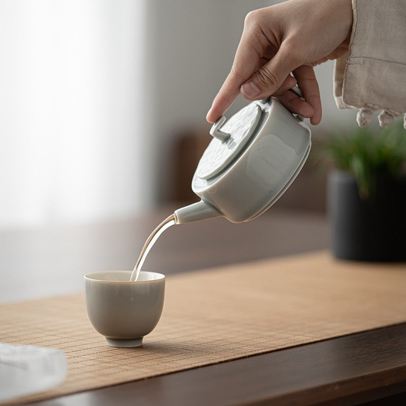 Gohobi Japanese Style Ice Grey Teapot 007