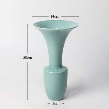 Gohobi Japanese Ikebana Flower Arranger Vase – Minimalist Ceramic Decorative Vessel