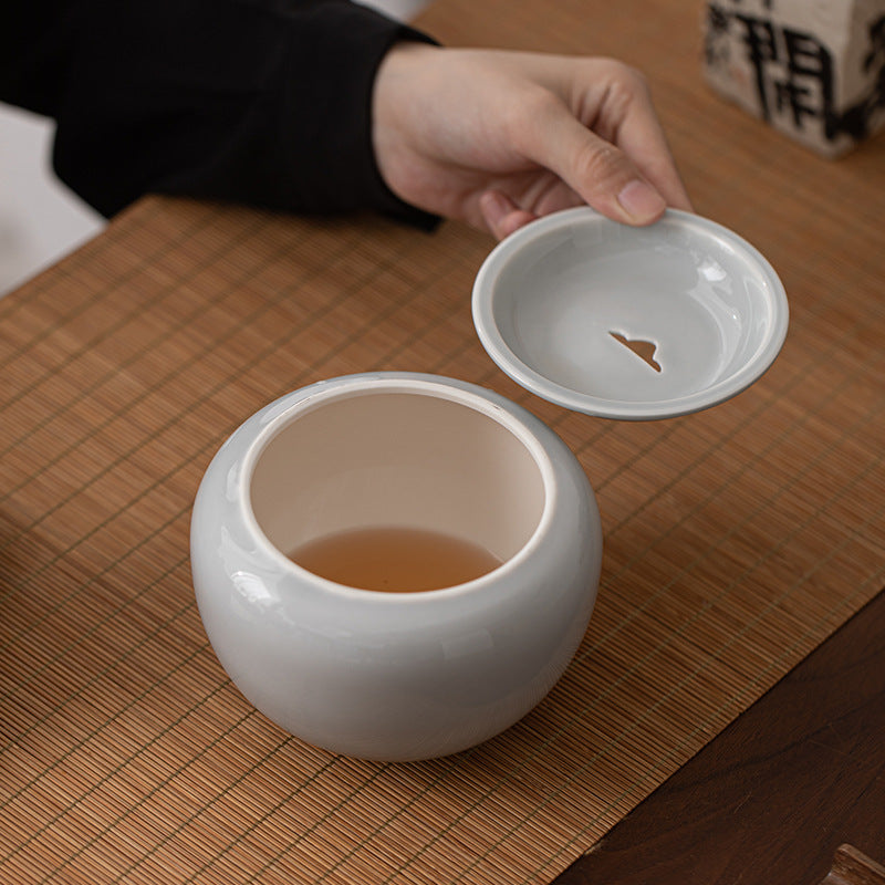 Cendres glacées Yuanshan Jianshui ménage tasse moyenne et petite tasse à thé lavage céramique réservoir de résidus de thé réservoir d'eau simple accessoires de service à thé de kung fu