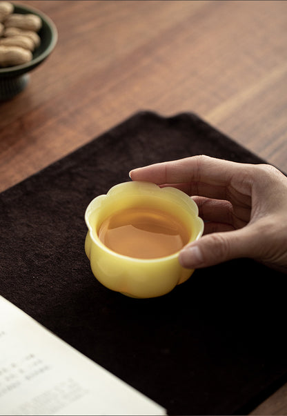 Gohobi Qinghuan Five-Colour Ceramic Teacup Gift Set