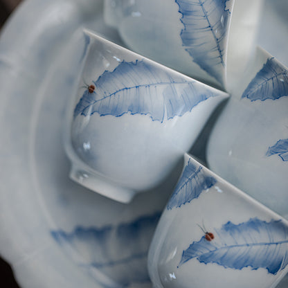 Gohobi Hand-Painted Banana Leaf Teacup