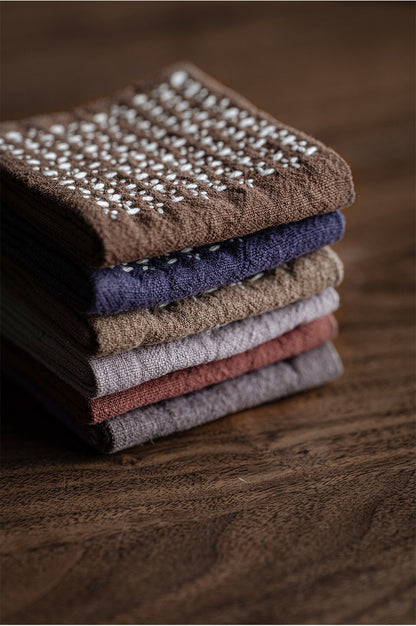 Gohobi Handmade Woven Cotton and Linen Gongfu Tea Towel