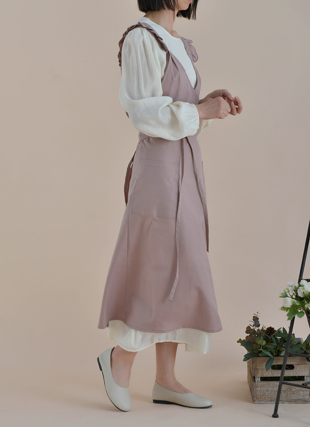 Gohobi French-Style Waterproof Linen Apron