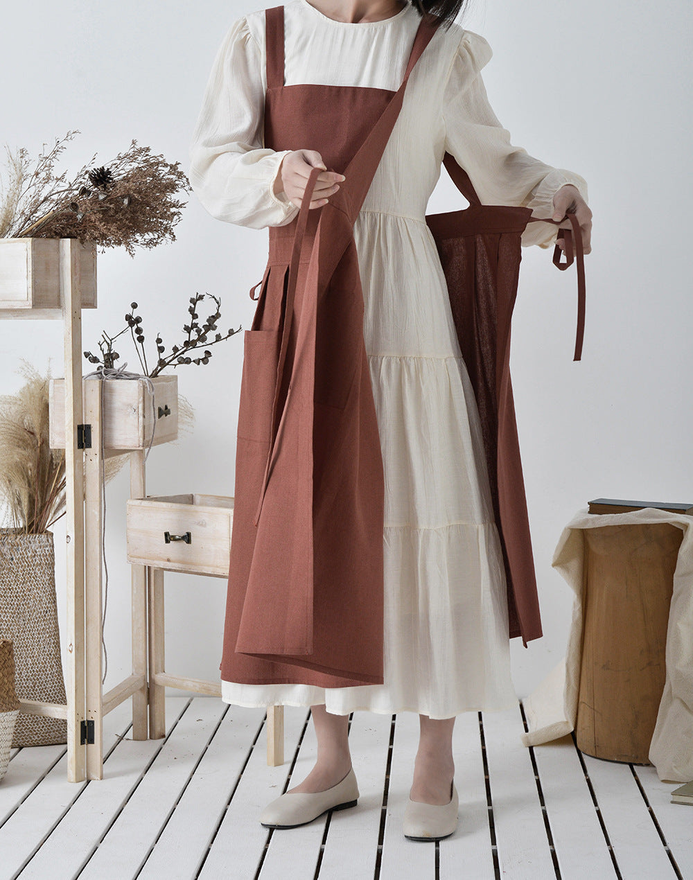 Gohobi Korean Waterproof Adjustable Cotton Apron