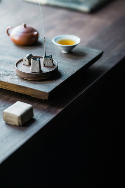 Gohobi Handmade Japanese Style Incense Holder – Zen Ceramic Incense Plug Tray