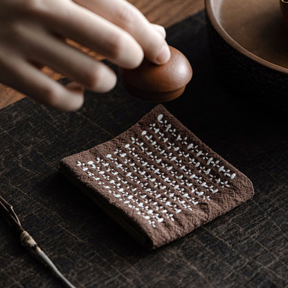 Gohobi Handmade Woven Cotton and Linen Gongfu Tea Towel