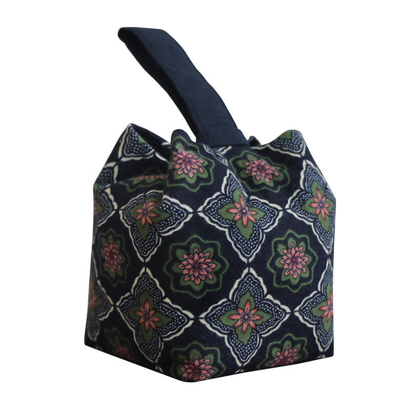 Gohobi Floral Old Pattern Teaware Storage Travel Bag