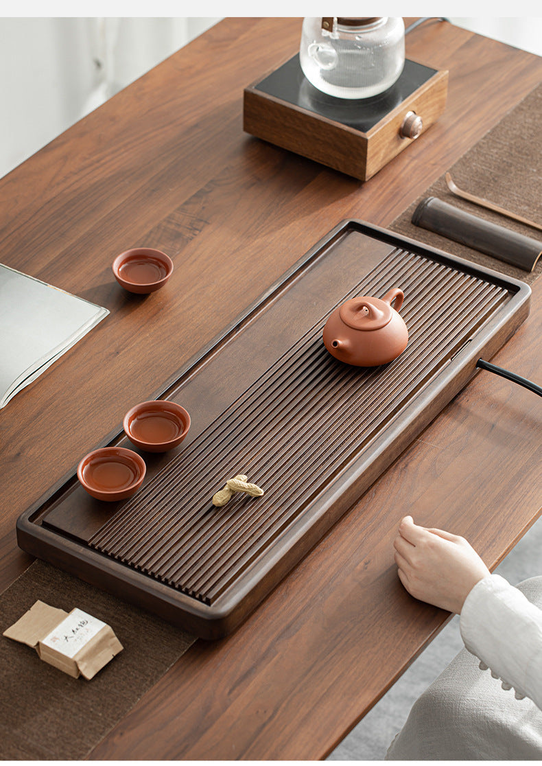 Gohobi Wooden Tea Ceremony Water Storage Tray