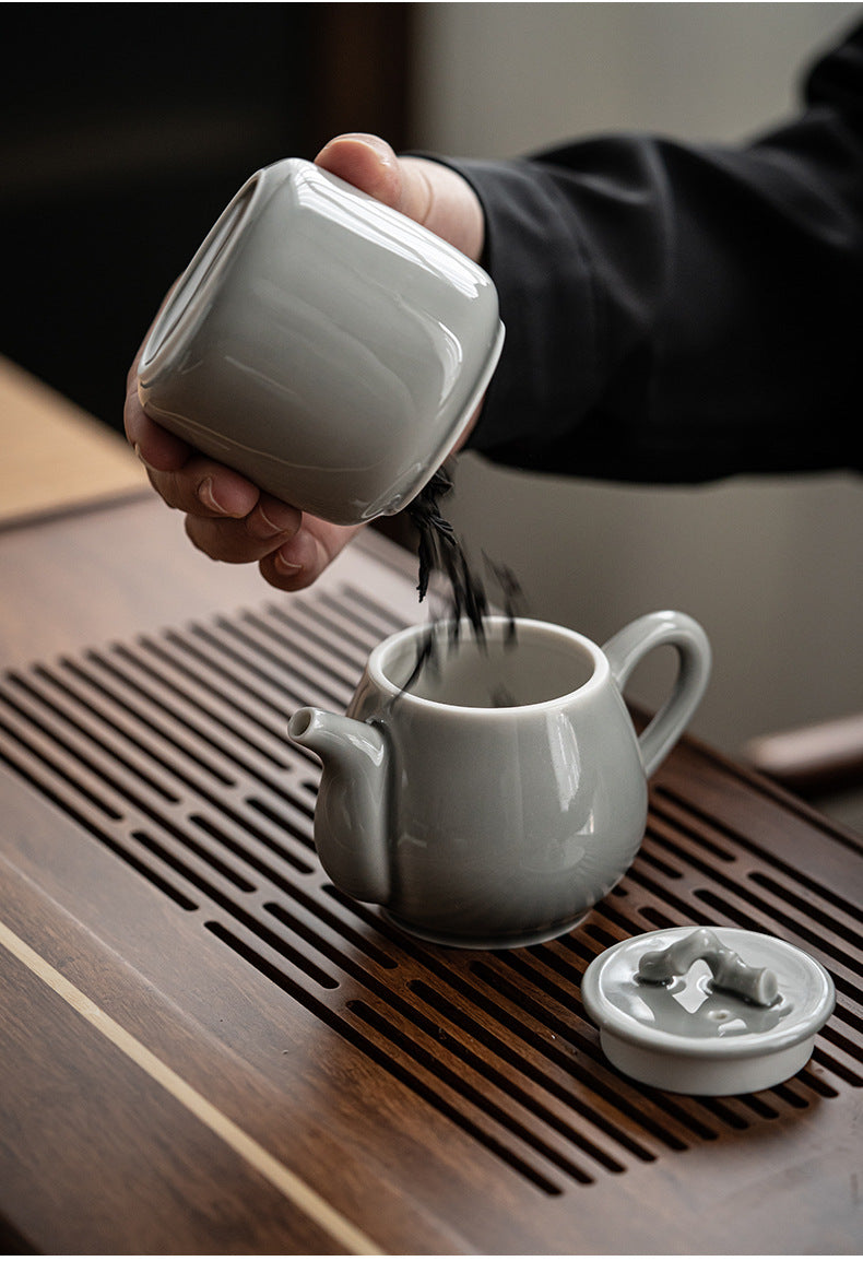 Gohobi Japanese Style Ice Grey Teapot 003