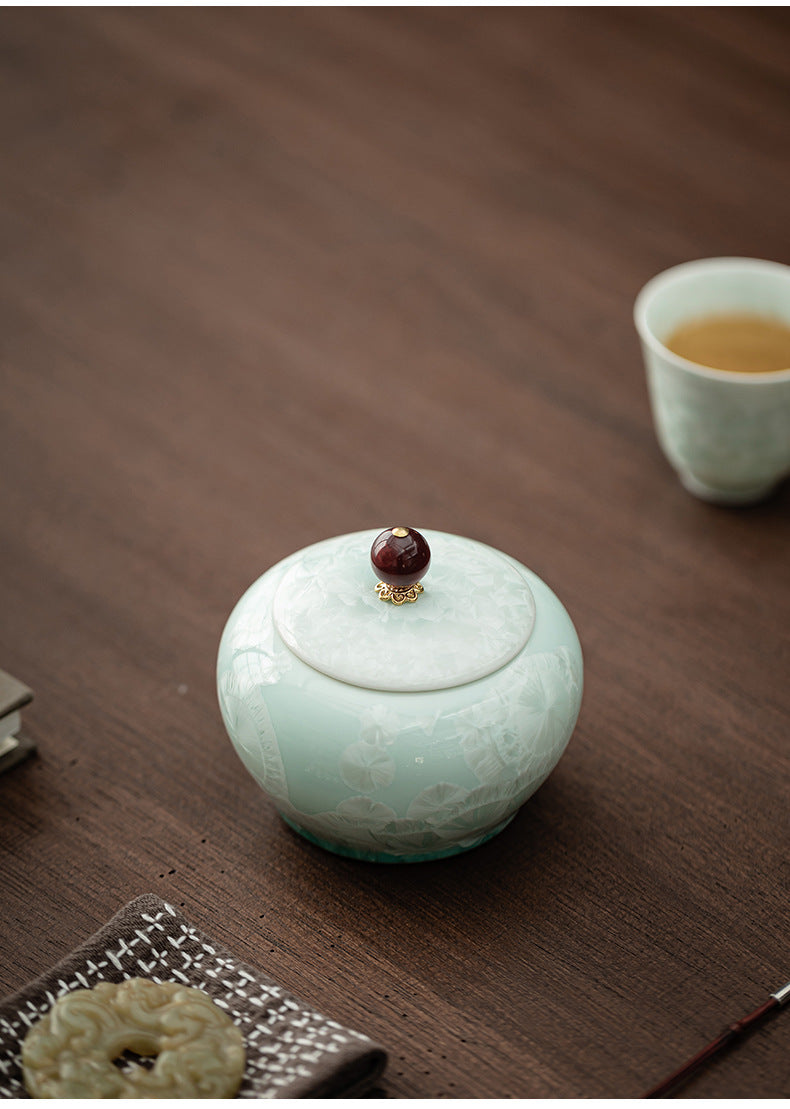 Gohobi Crystal Glazed Storage Jar 002