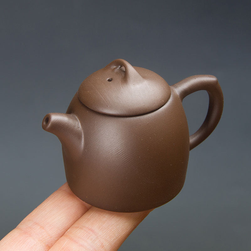 Gohobi Handmade Ceramic YiXing Clay Mini Teapot Ornament Tea pet