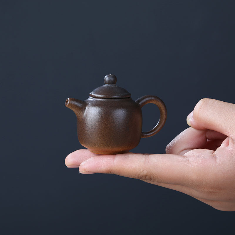 Gohobi Handmade Ceramic YiXing Clay Mini Teapot Ornament Tea pet