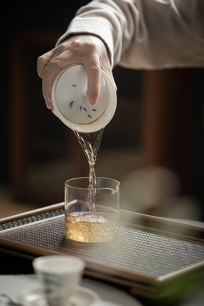 Gohobi Hand-Painted Bamboo Celadon Gaiwan