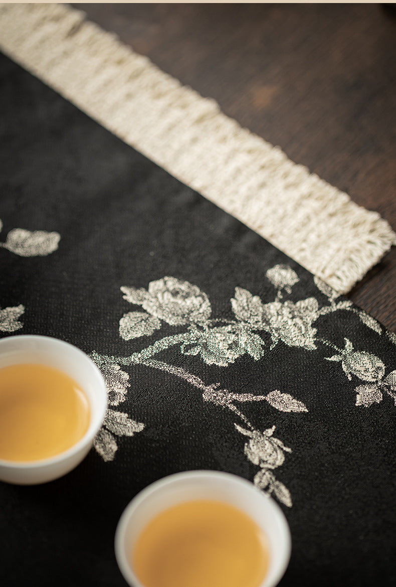 Gohobi Guofeng Brocade Tea Banquet Double-Sided Embroidered Tea Towel