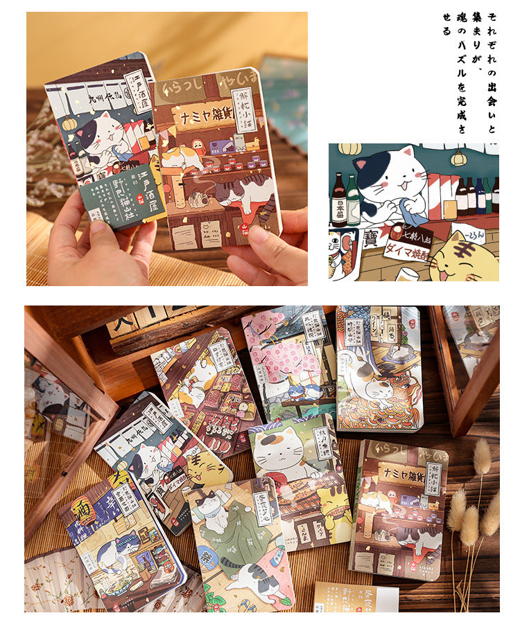 Gohobi Japanese Cat Magnetic Notebook, Monthly Planner, Study Notebook, Pocket Diary