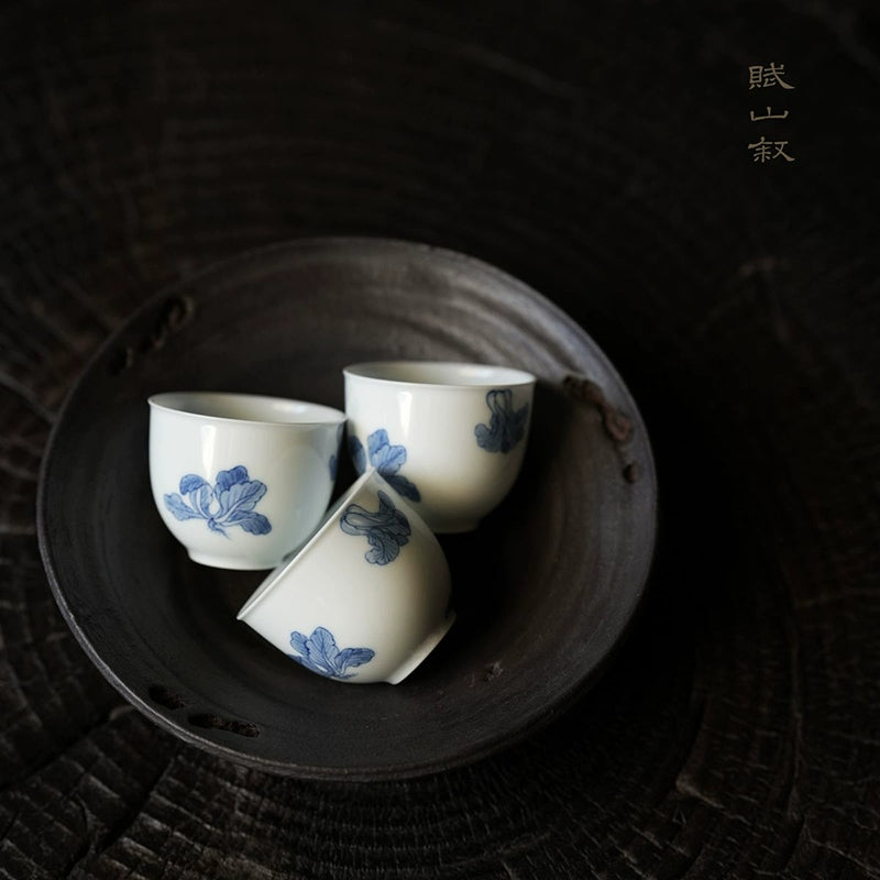 [賦山敘 x Gohobi] Blue and White "Cabbage" Small Tea Cup