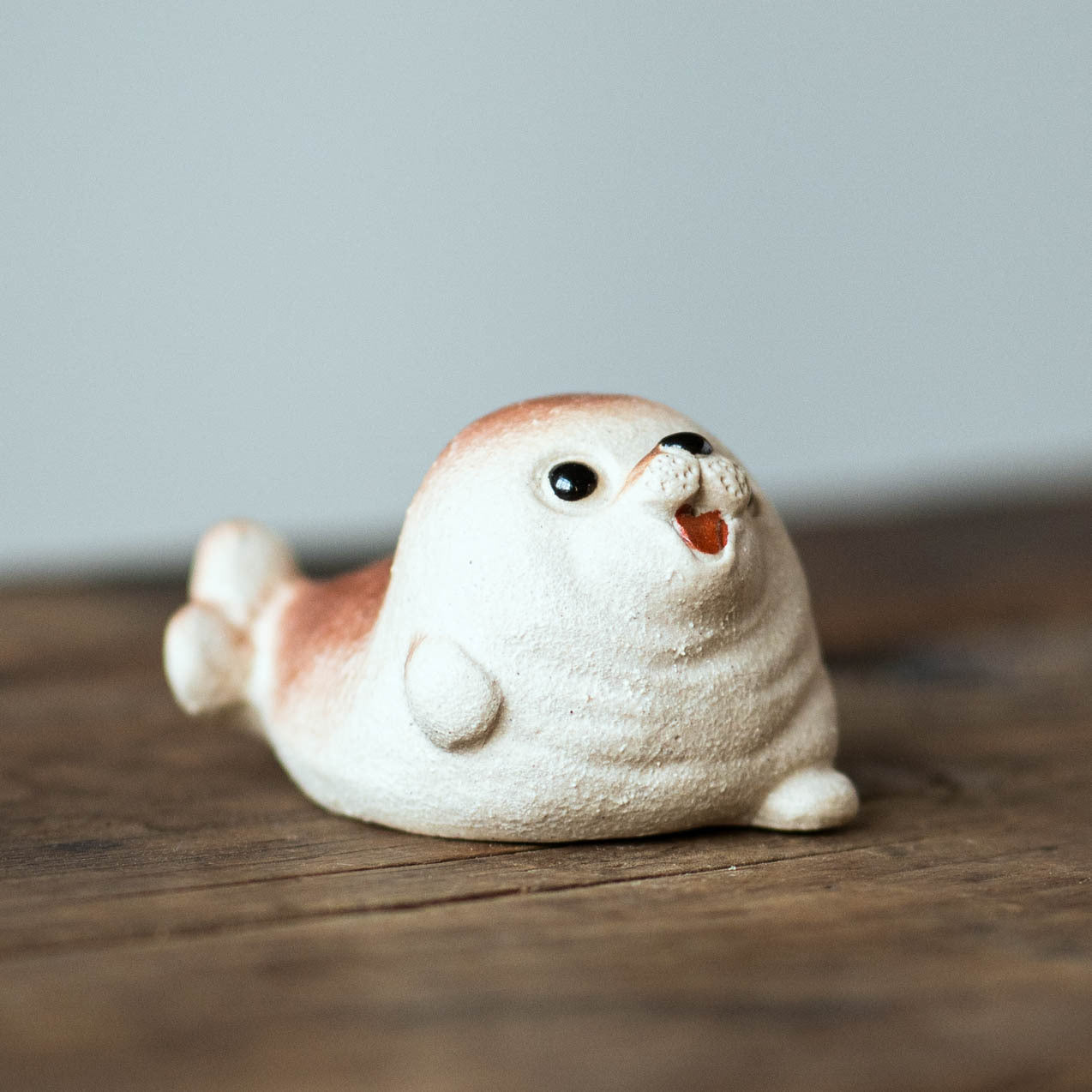 Gohobi Yixing Purple Clay Seal Tea Pet – Handmade Marine Animal Zisha Ornament