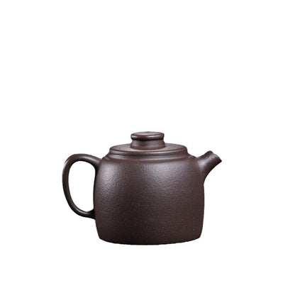 [Chingshui Tang 青水堂] Handmade Yixing Purple Zisha Clay Teapot  – 100ml Original Ore Sky Blue Clay Xiao Julun (Small Giant Wheel) Style, Thin-Walled Gongfu Teapot with Built-in Filter