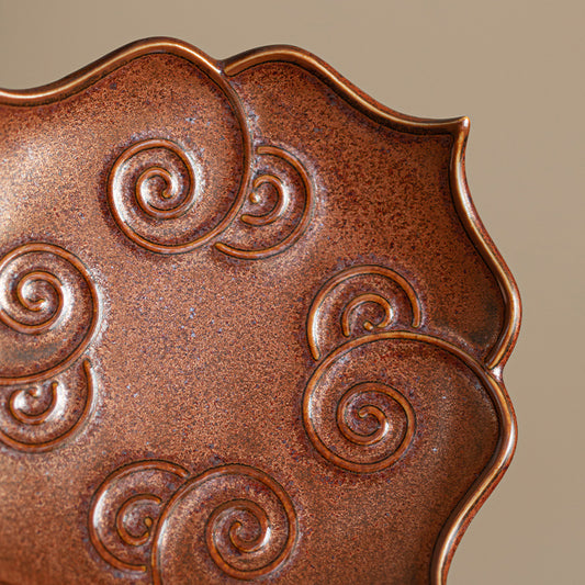 Gohobi Traditional Japanese Glazed Fruit Nuts Small Plate - Lianyun 012