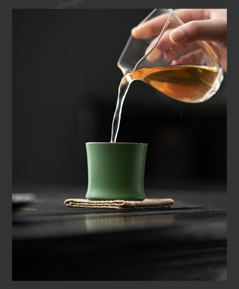 Gohobi Green Bamboo Knot Tea Cup