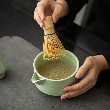 Gohobi Colourful Ceramic Bowel Matcha Set