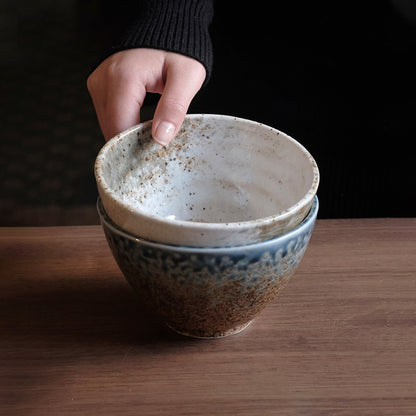 [Made in Japan] Gohobi Minoya Shino Glaze Hat Bowl