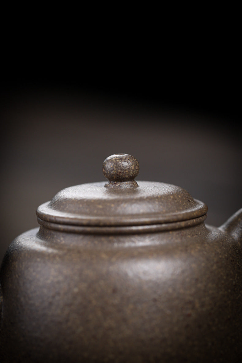 [Chingshui Tang 青水堂] Handmade Yixing Zisha Sandy Purple Clay Teapot – 170ml Original Ore Qing jiangpo Clay, Handmade Light Body with Built-in Filter, Traditional Chinese Purple Clay Teaware