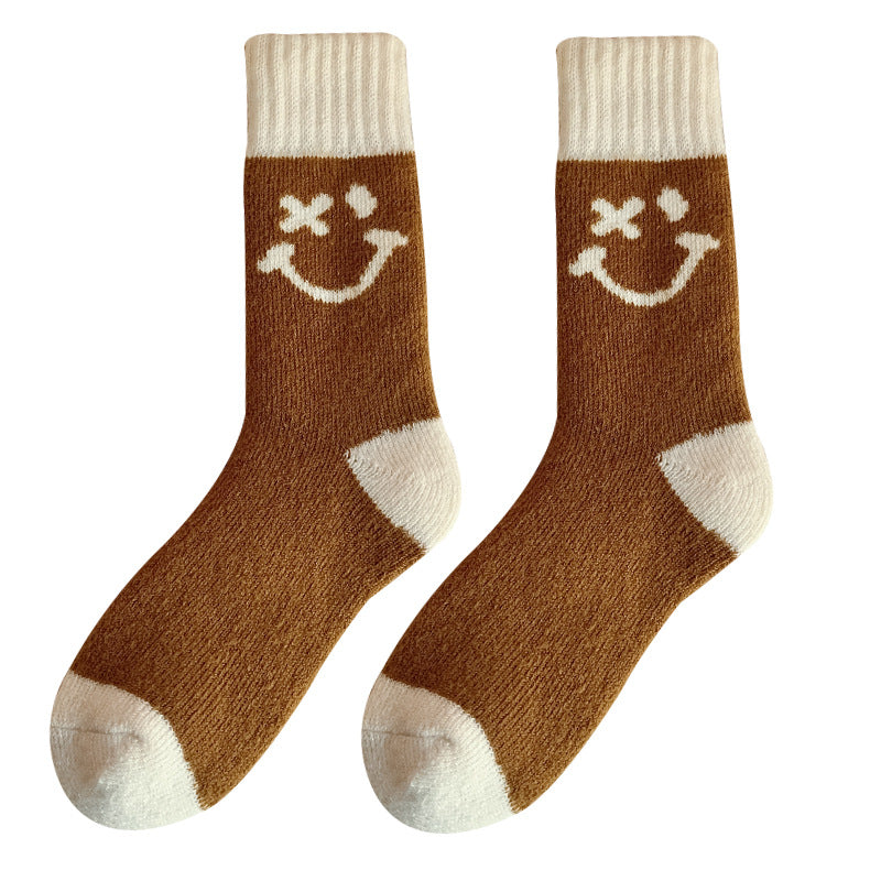 Gohobi Brown Autumn Socks