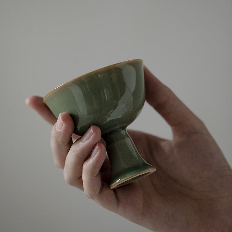 Gohobi Soda Green High Foot Tea Cup