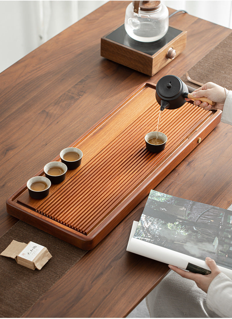 Gohobi Wooden Tea Ceremony Water Storage Tray