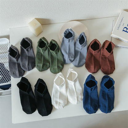 Spring and summer Men's Thin Colourful Trainer Socks