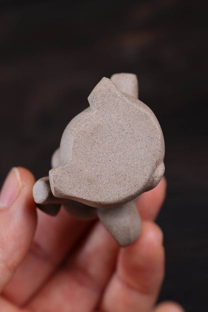 Gohobi Yixing Purple Clay Love Elephant Tea Pet – Handmade Lucky Ornament