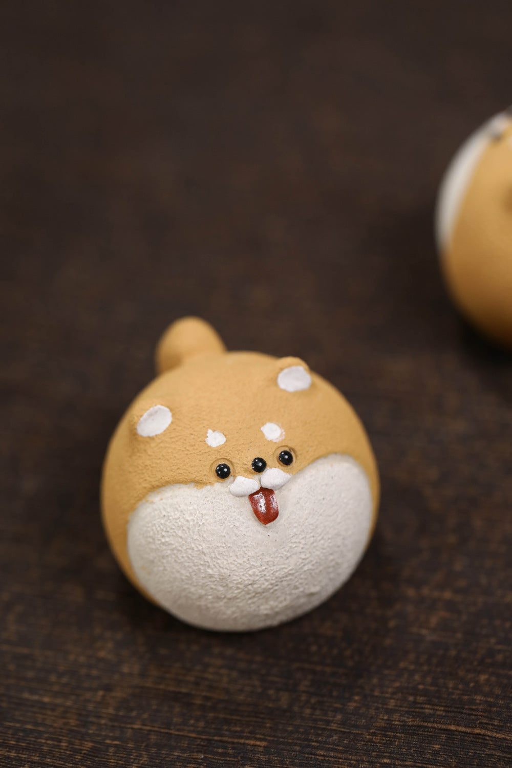 Gohobi Yixing Purple Clay Shiba Inu Tea Pet – Handmade Zodiac Dog Ornament