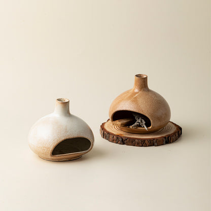 Gohobi Little Puff Ceramic Aromatherapy Fireplace Burner