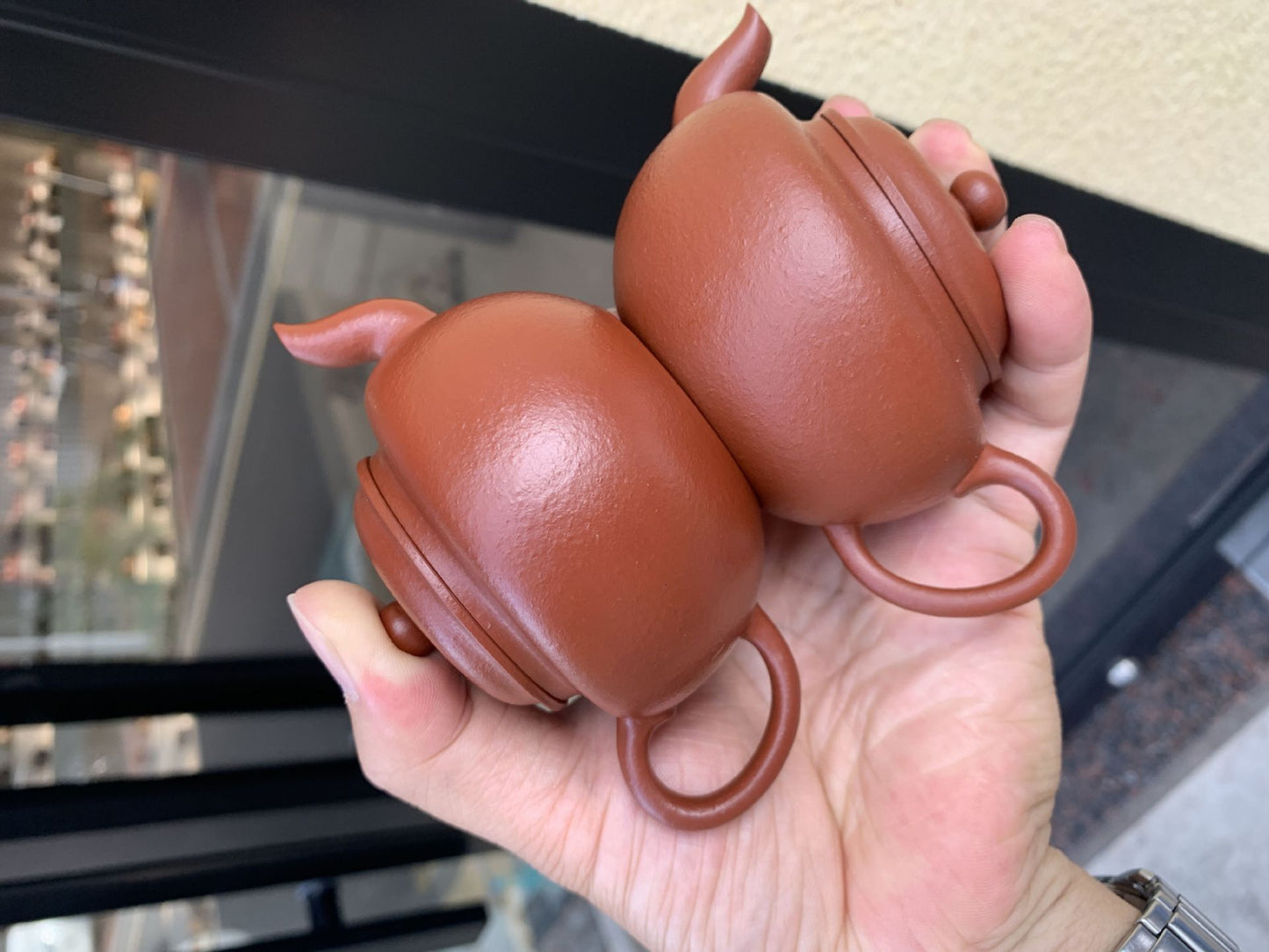 [Chingshui Tang 青水堂] Yixing Red Zisha Clay Teapot – 140ml Handmade Thin-Walled Lotus Seed Style Teapot, Original Ore Zhuni Clay, Small Gongfu Teapot with Built-in Filter