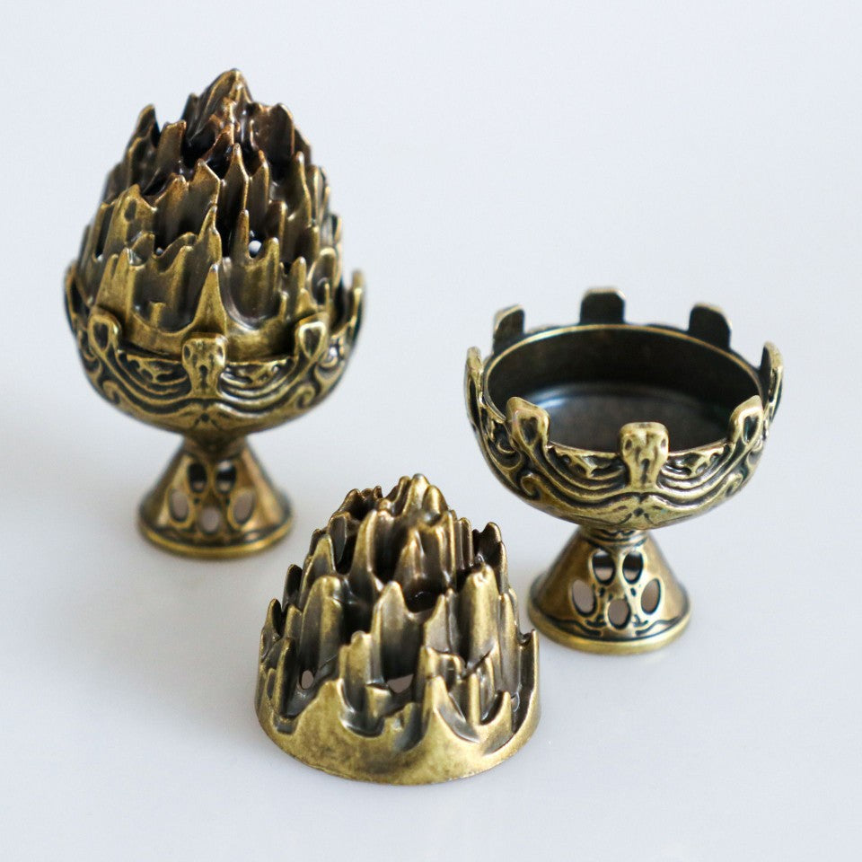 Gohobi Mountain Brass Incense Holder