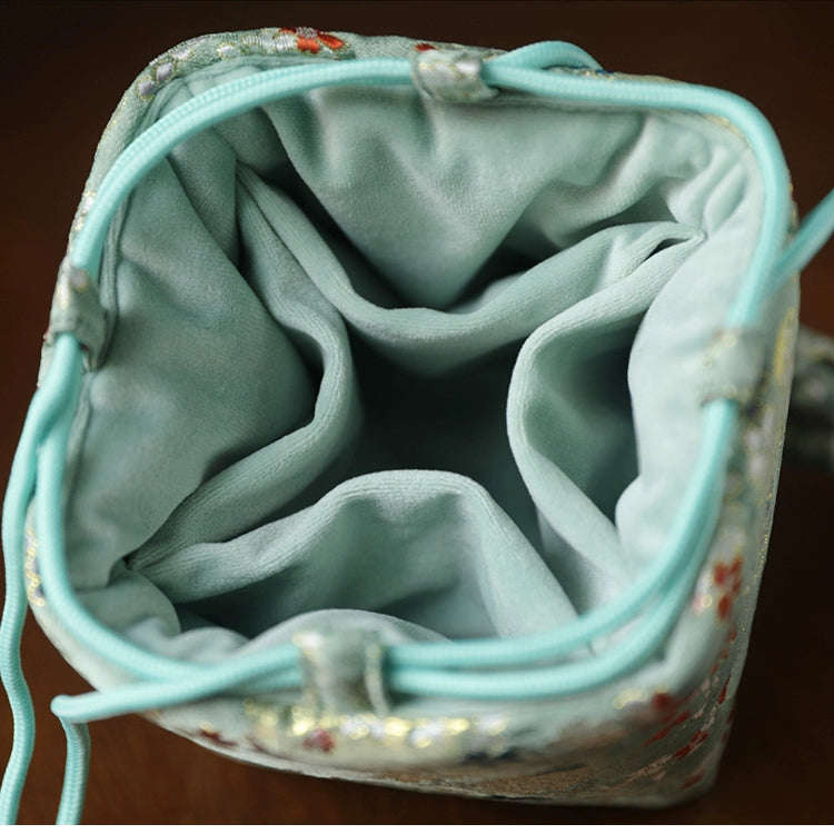 Gohobi Colourful Brocade Teaware Storage Travel Bag