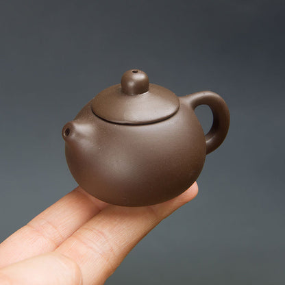 Gohobi Handmade Ceramic YiXing Clay Mini Teapot Ornament Tea pet