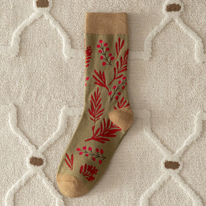 SnuggleWarm Retro Japanese Cotton Socks