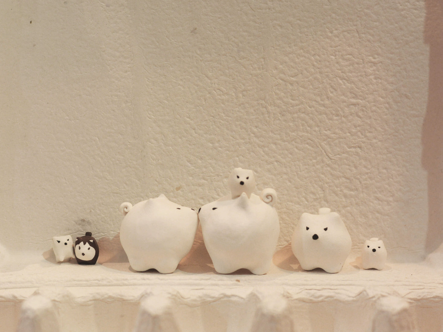 Gohobi x Little Diary Handmade Ceramic Samoyed Dog